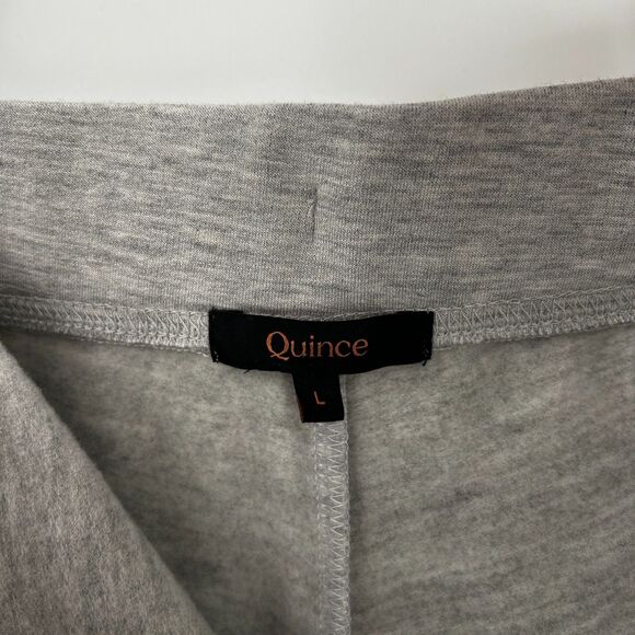 Quince Light Gray High Waist Women Shorts - Picture 6 of 7